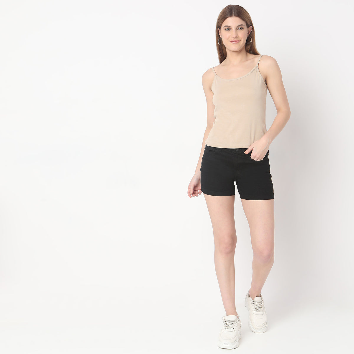 Regular Fit Solid Slip