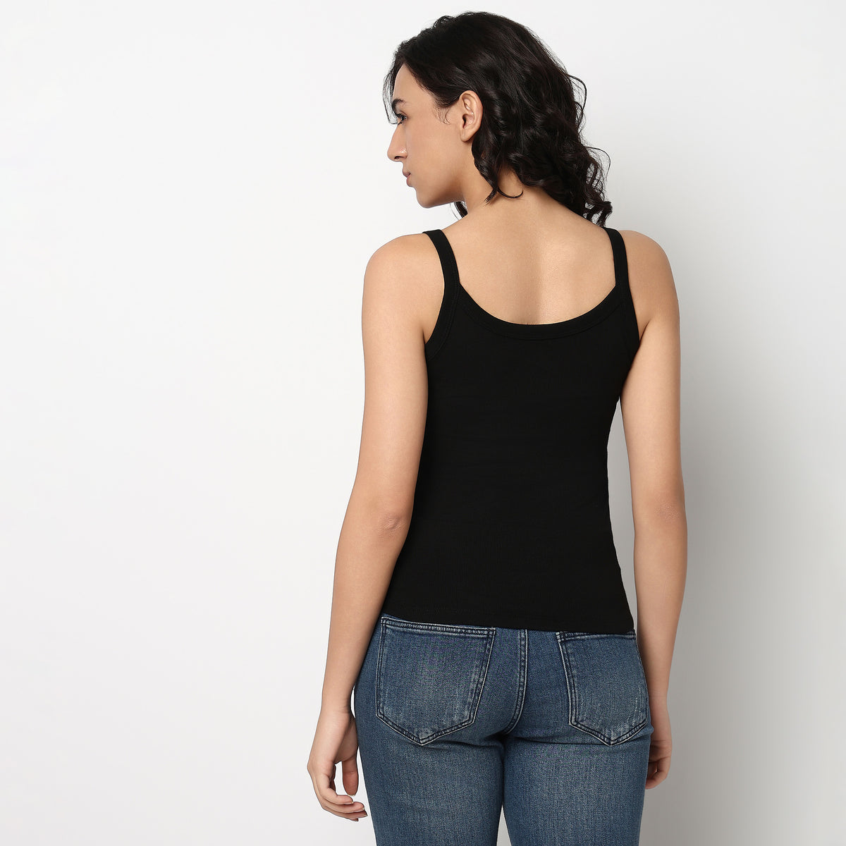 Cotton Spandex Slip Dress