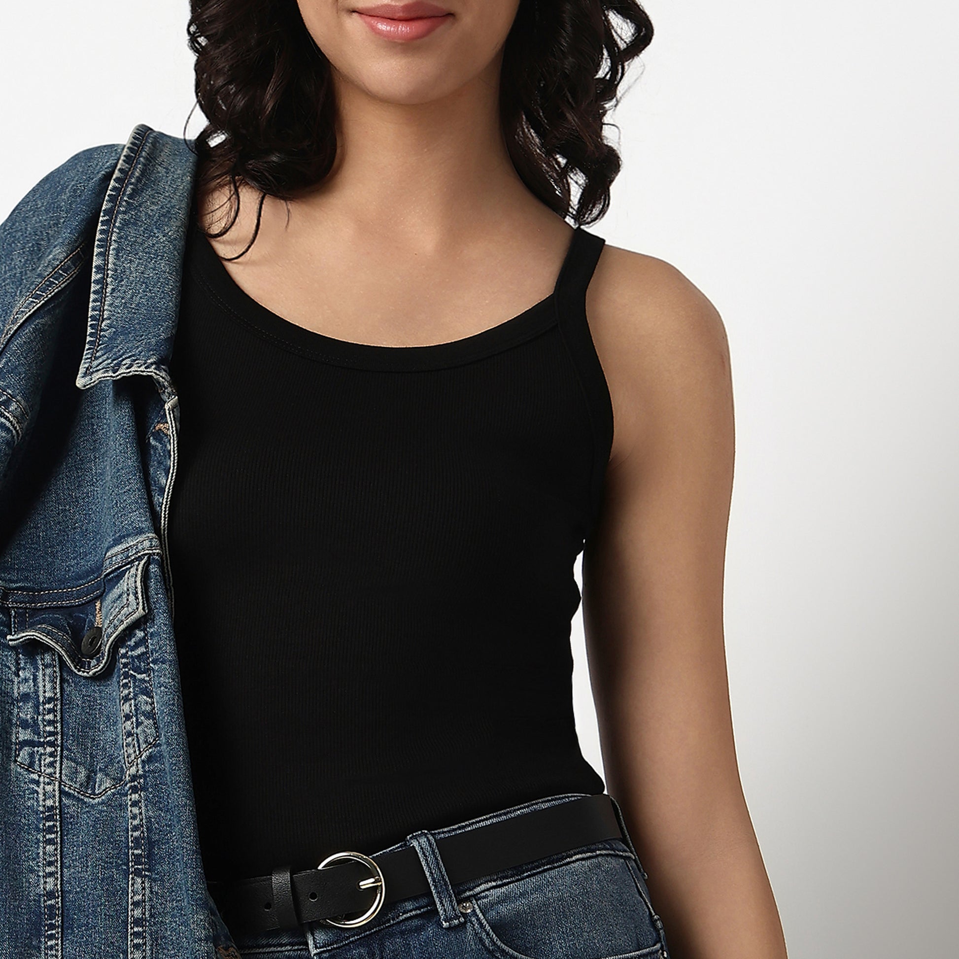 Cotton Spandex Slip Dress