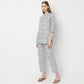 Regular Fit Printed Top with Pyjama Set