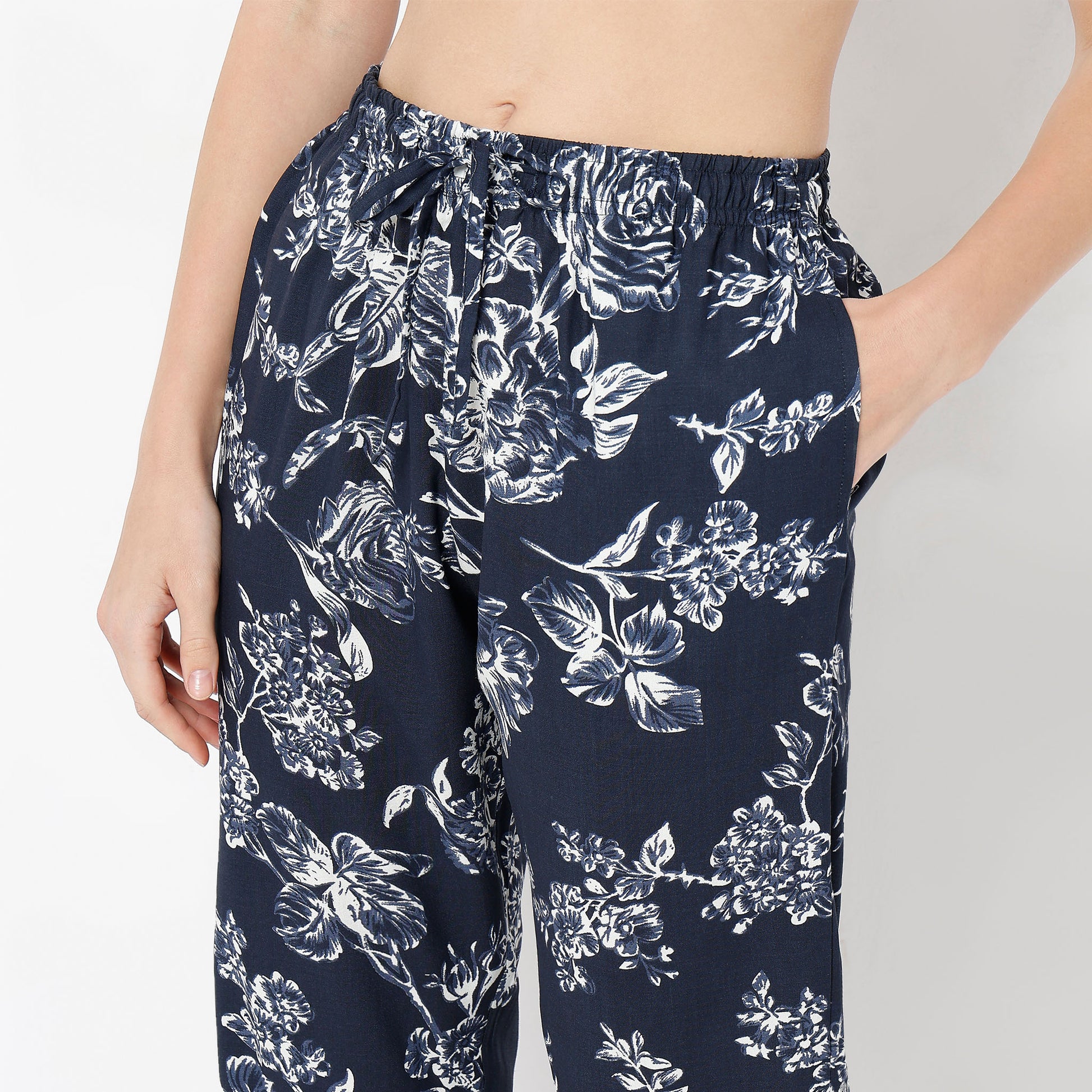 Regular Fit Printed Lapel Collar Shirt with Pyjama Set