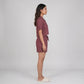 Cotton Solid Shirt with Short Sleepwear Set