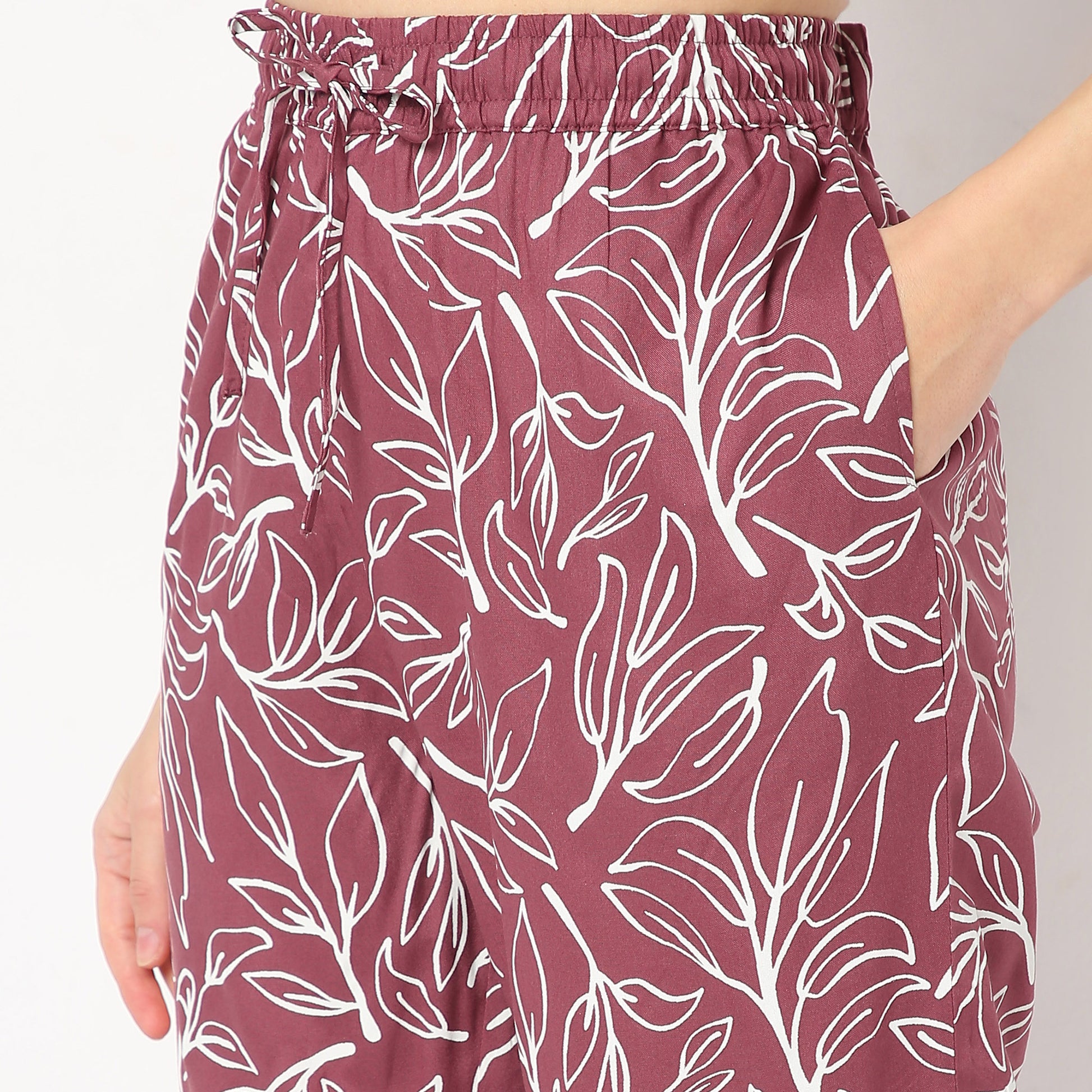 Regular Fit Printed Shirt with Pyjama Set