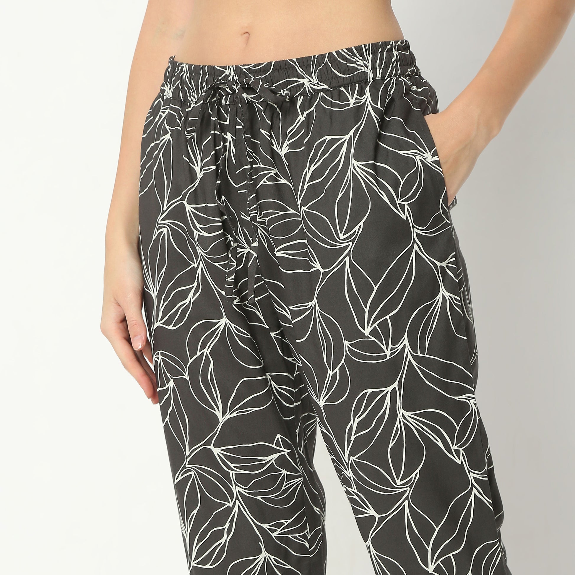 Regular Fit Printed Lapel Collar Regular Length Shirt with Pyjama Sleepwear Set