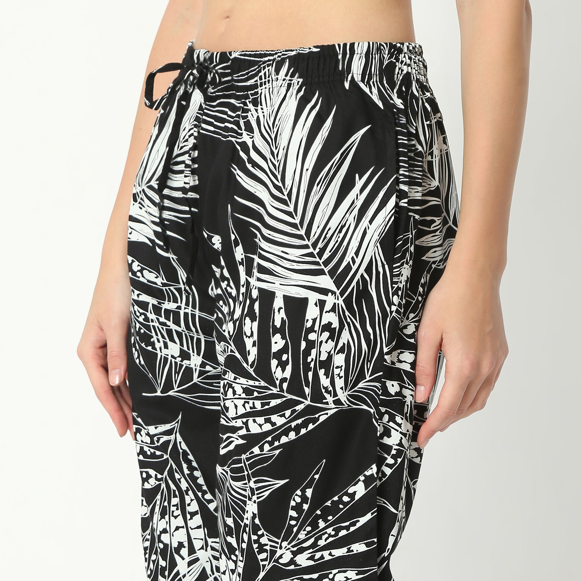 Regular Fit Printed Lapel Collar Regular Length Shirt with Pyjama Sleepwear Set