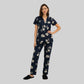 Cotton Printed Shirt with Pyjama Sleepwear Set