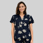 Cotton Printed Shirt with Pyjama Sleepwear Set