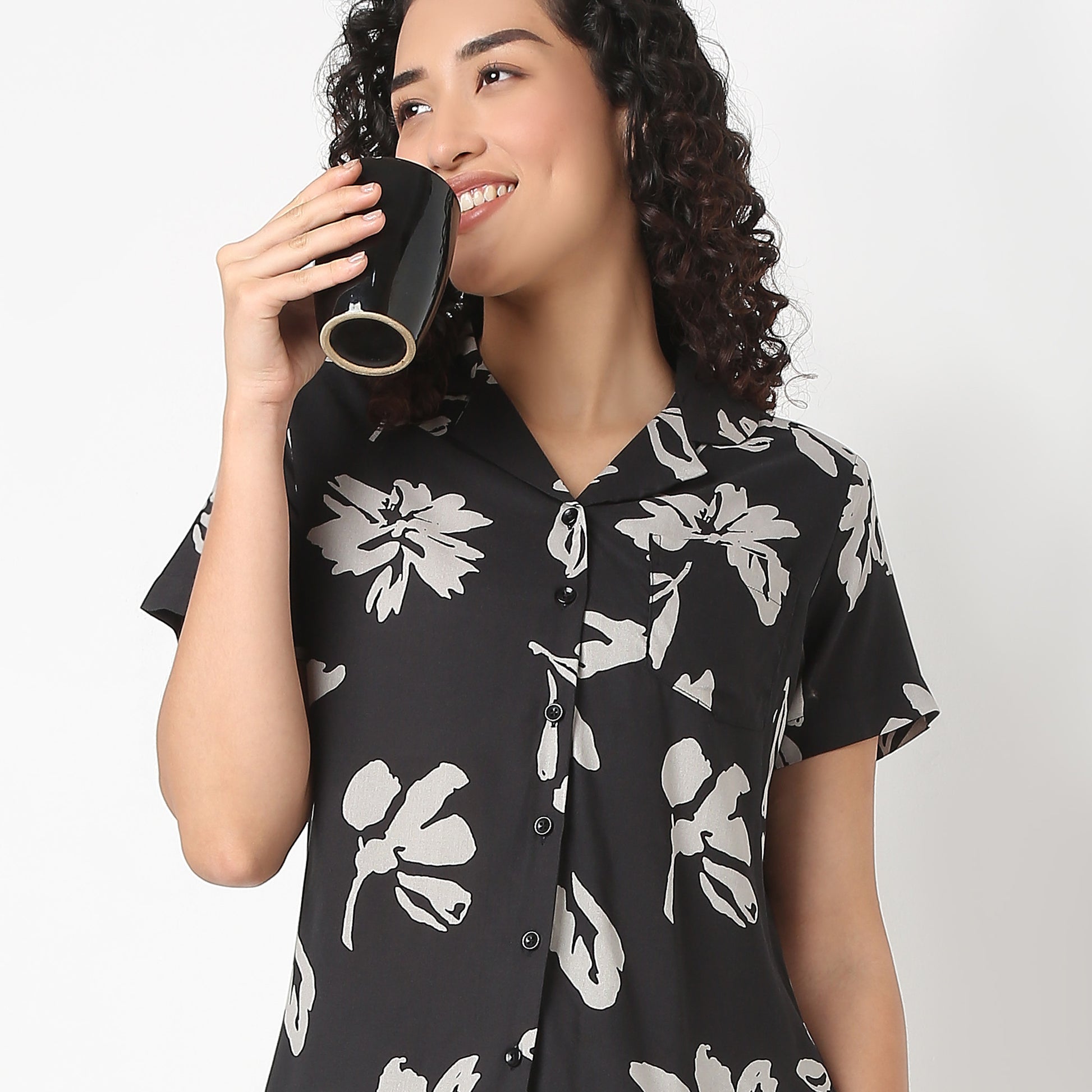 Woven Loungewear Short Set