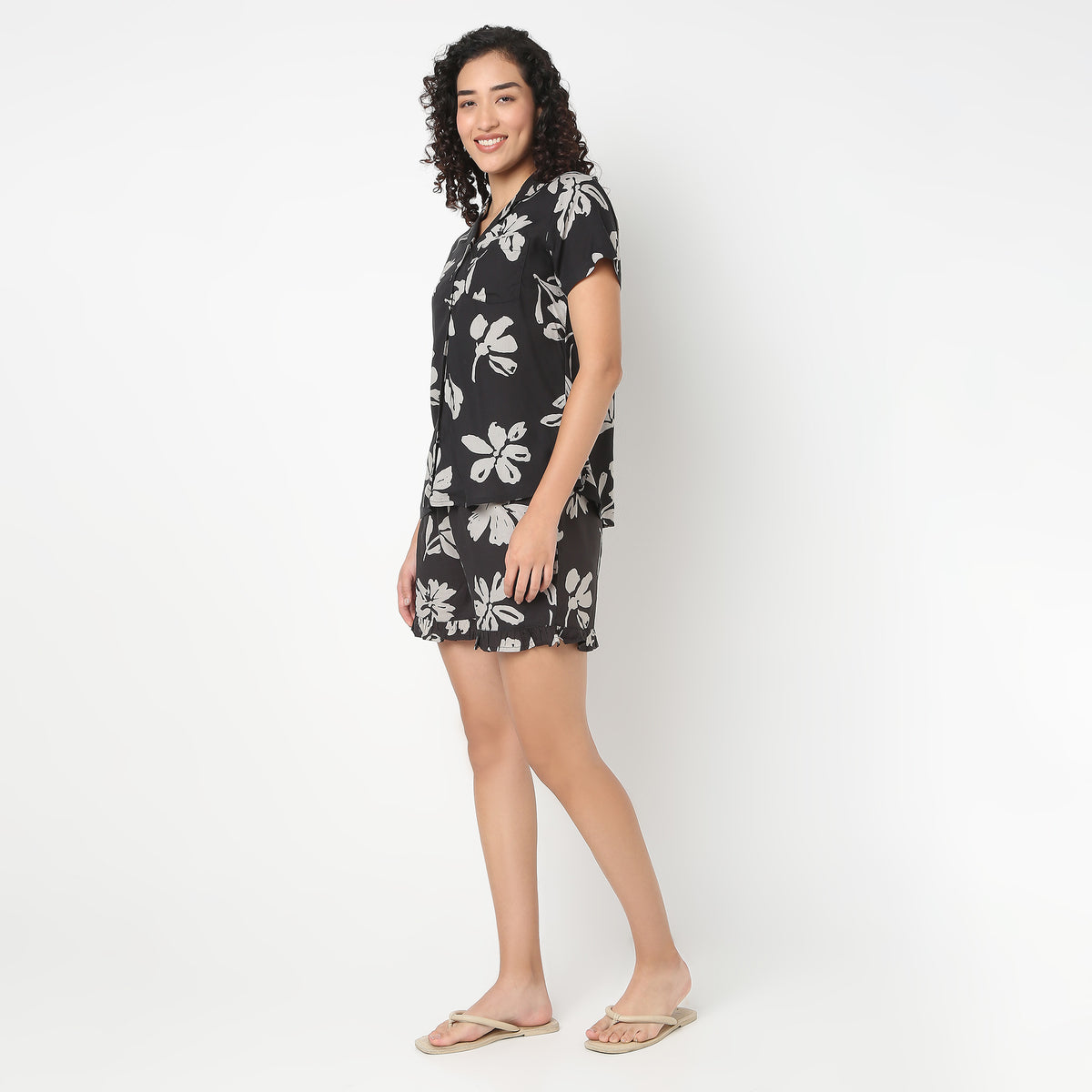 Woven Loungewear Short Set