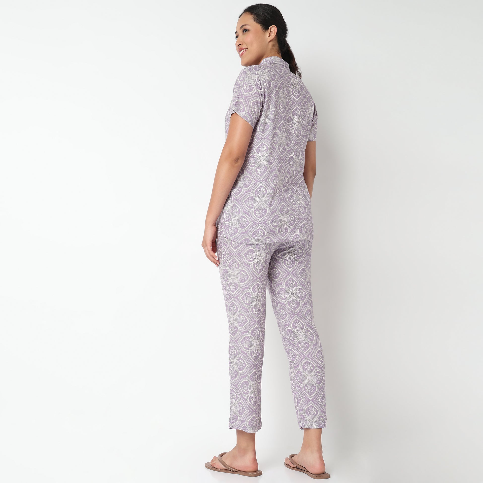 Printed Tunic and Pant Cord Set