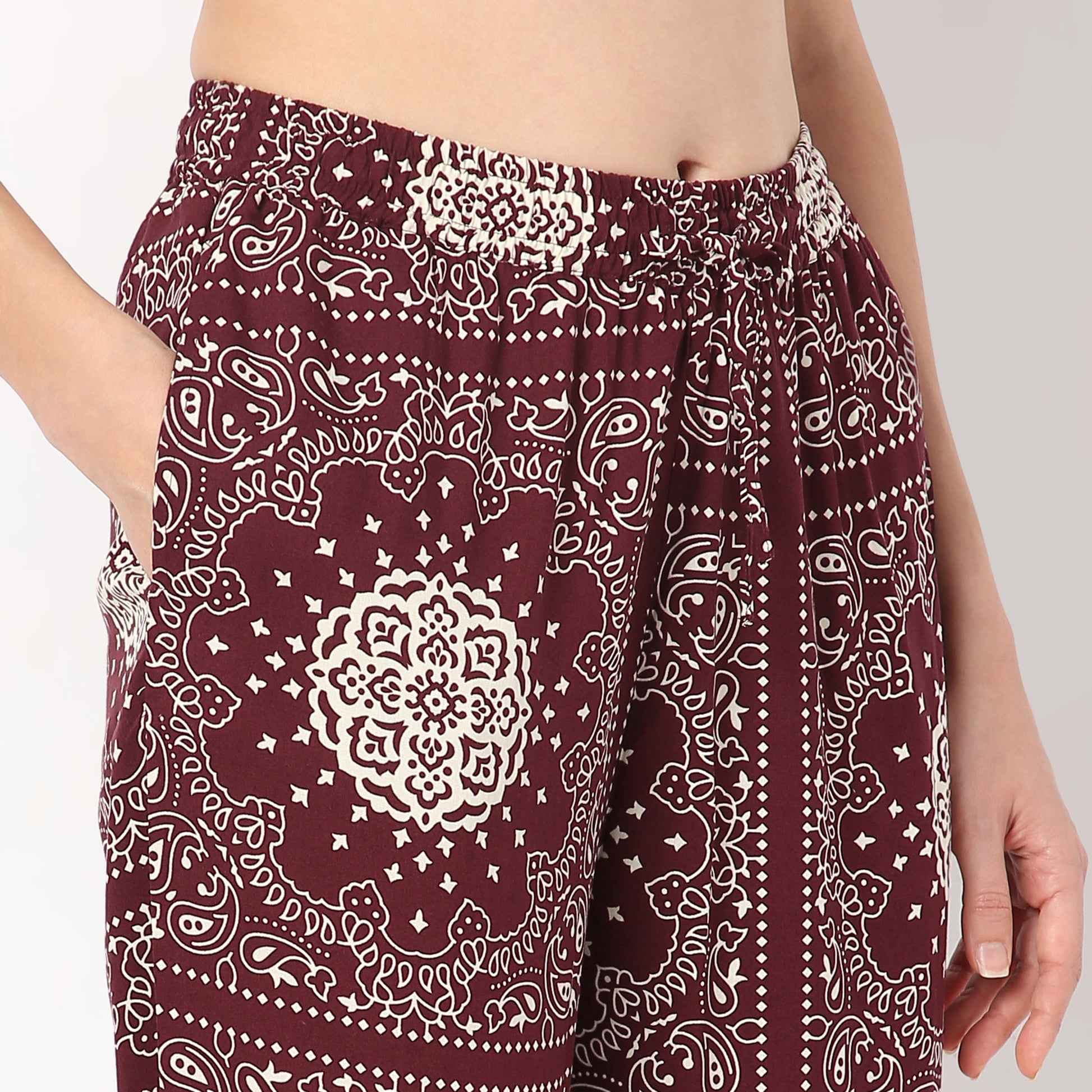 Regular Fit Printed Lapel Collar Shirt with Pyjama Set