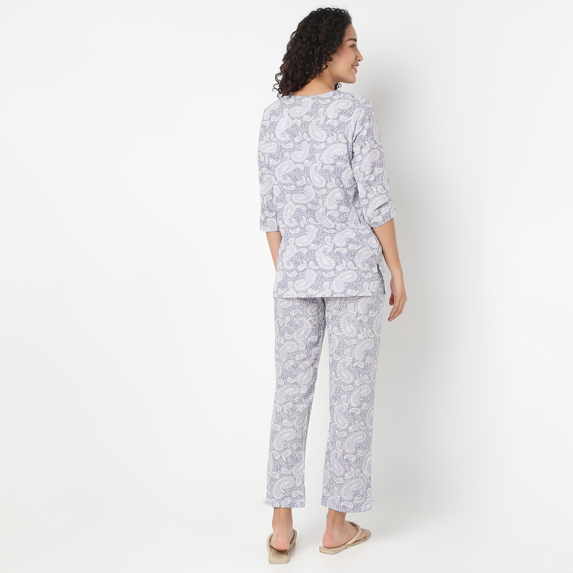 Jaipuri Printed Kurta and Pyjama Set