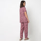 Printed Shirt with Pyjama Sleepwear Set