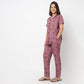 Printed Shirt with Pyjama Sleepwear Set