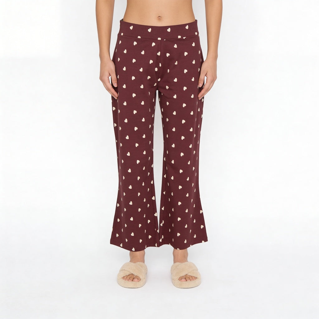 Cotton Printed Top with Pyjama Sleepwear Set