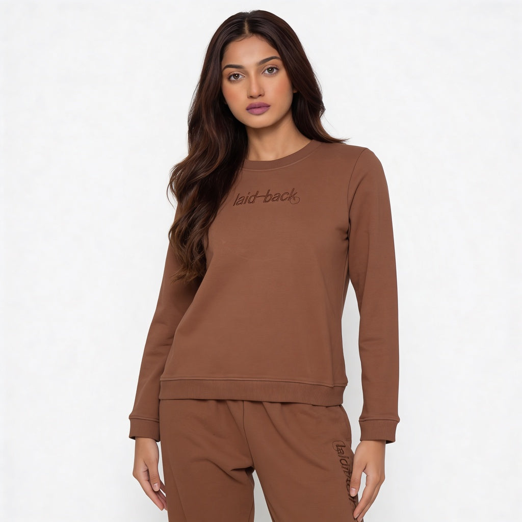 Cotton Printed Top with Joggers Sleepwear Set