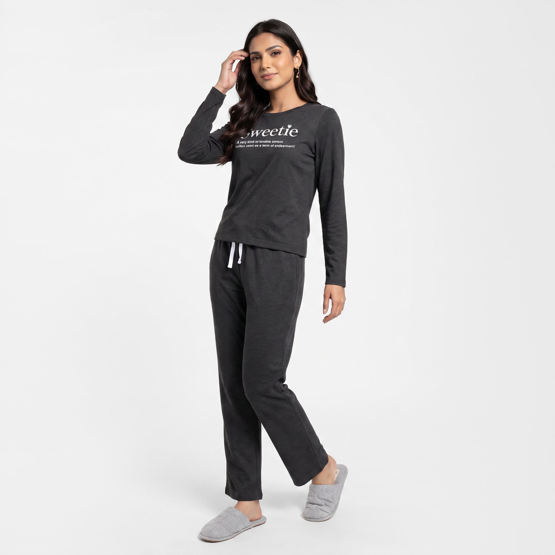 Cotton Printed Top with Pyjama Sleepwear Set