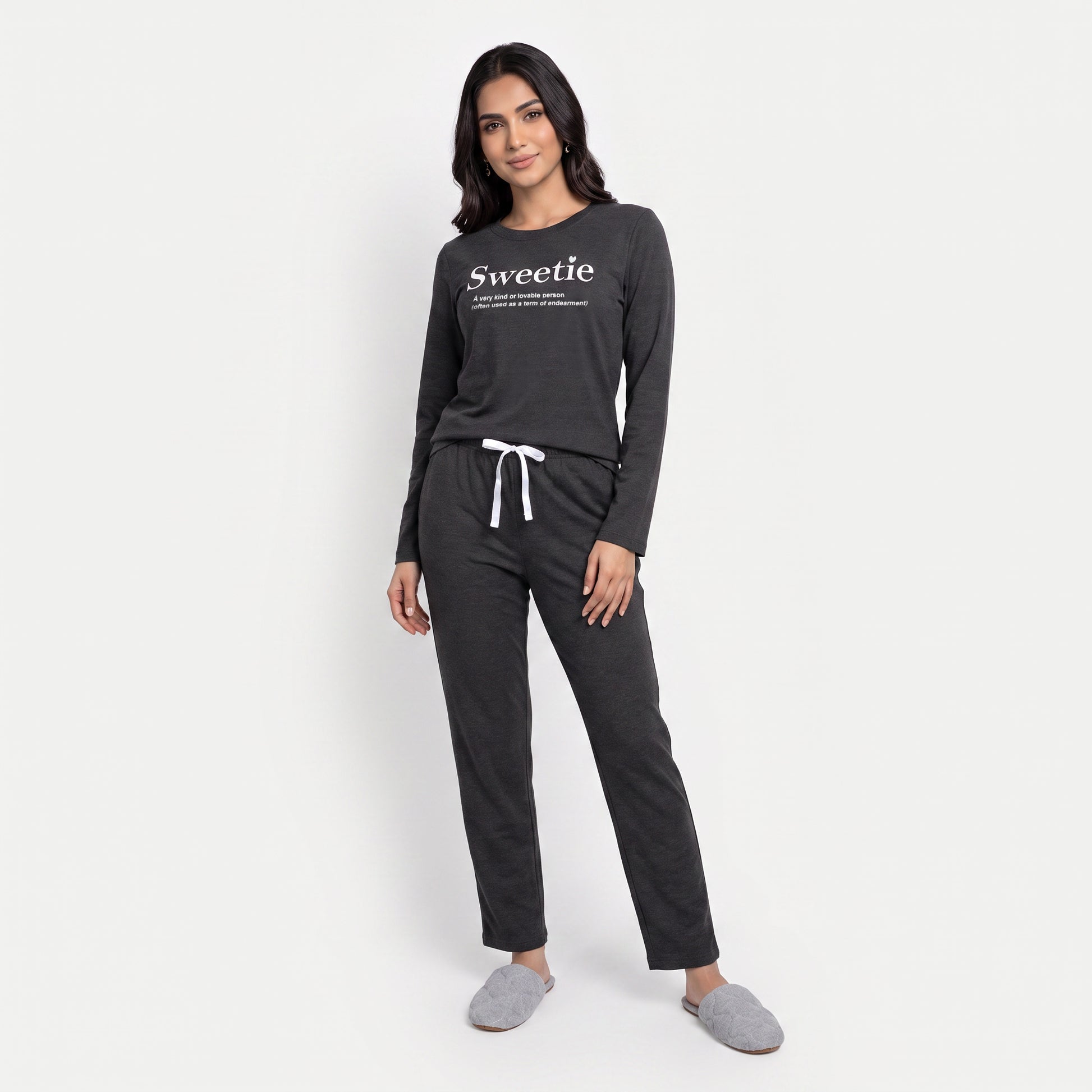 Cotton Printed Top with Pyjama Sleepwear Set