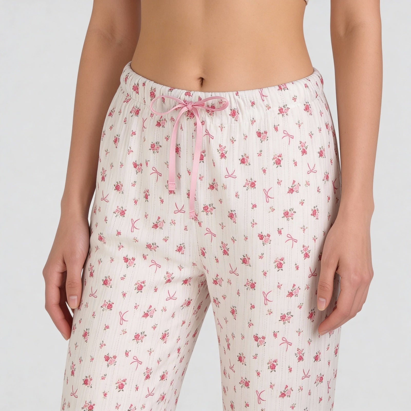 Cotton Printed Full Sleeve Top with Pyjama Sleepwear Set