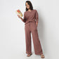 V-Neck T-Shirt with Pyjama Sleepwear Set