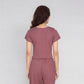 Cotton Printed Short Sleeve Top with Pyjama Sleepwear Set