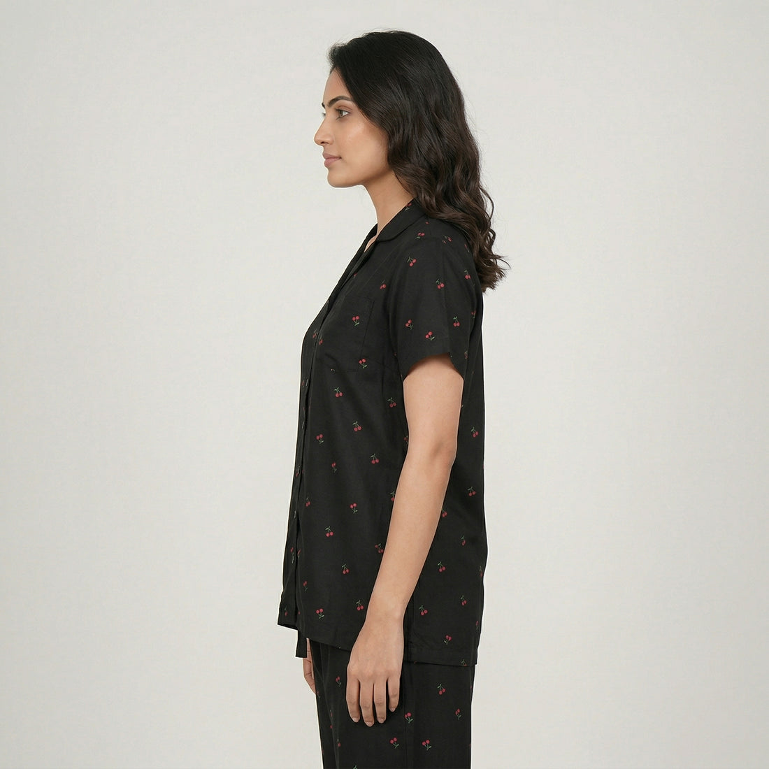 Printed Shirt and Pyjama Sleepwear Set