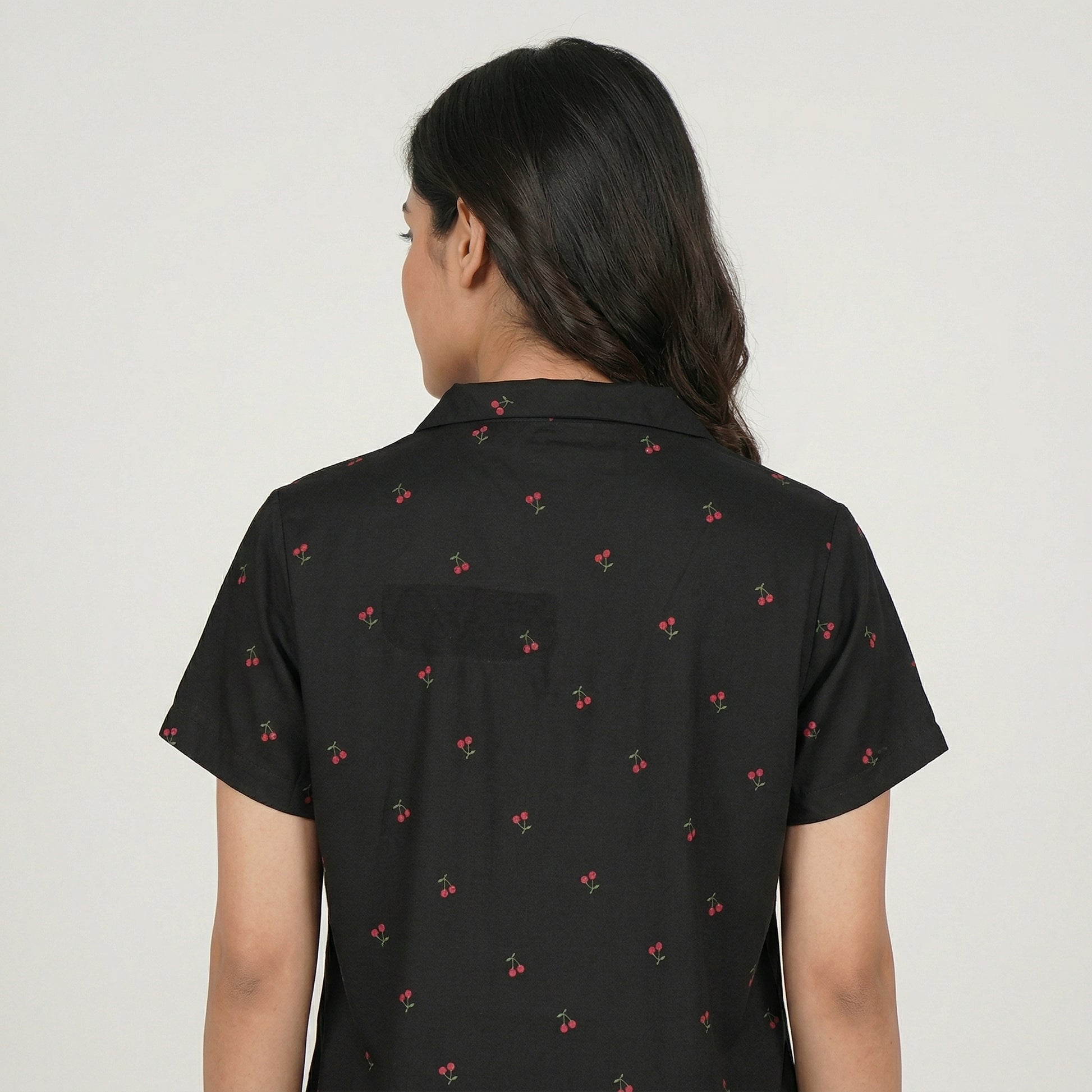 Printed Shirt and Pyjama Sleepwear Set