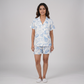 Printed Shirt with Shorts Sleepwear Set