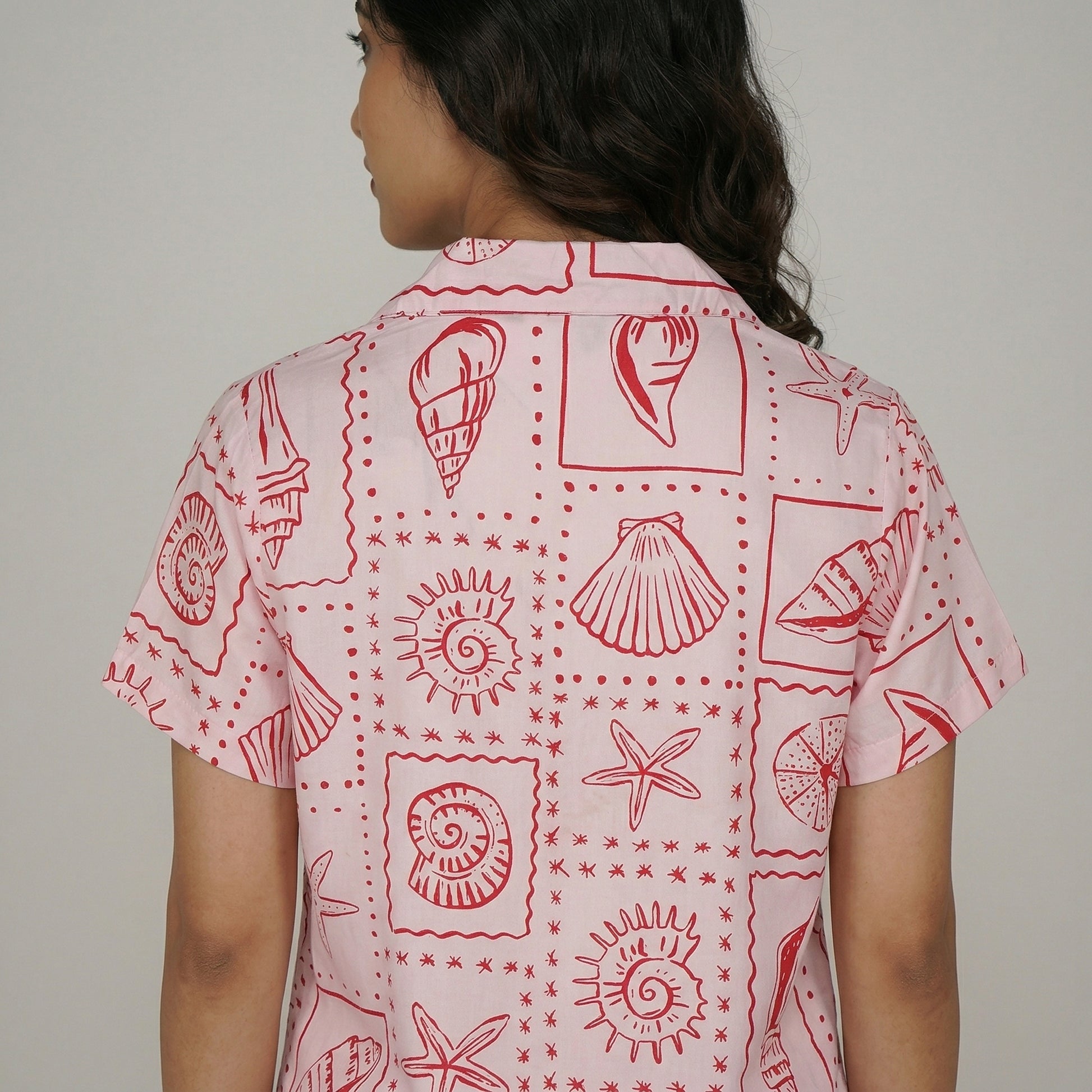 Printed Shirt and Pyjama Sleepwear Set