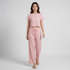 Printed T-Shirt with Pyjama Sleepwear Set