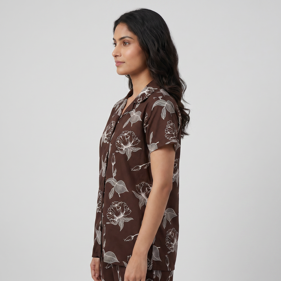 Printed Shirt with Pyjama set