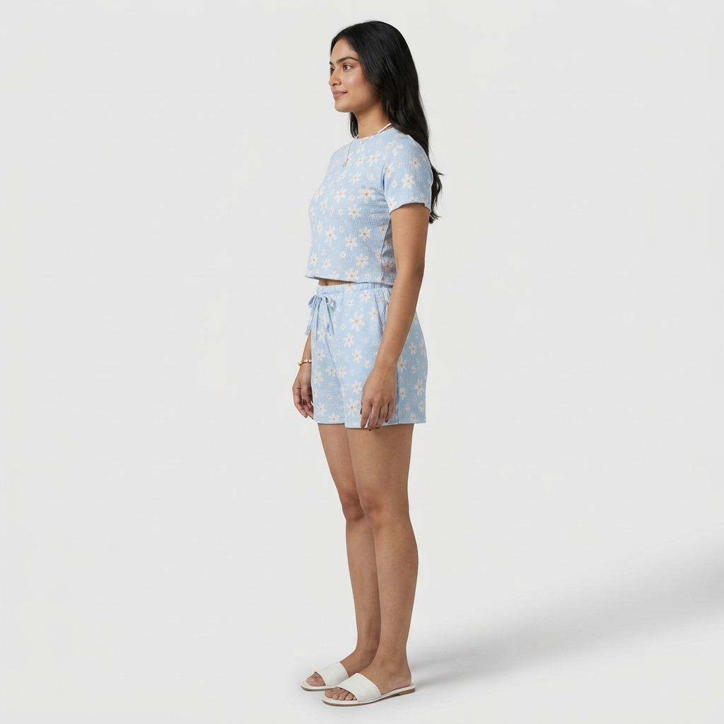 Printed Sleep Short Set