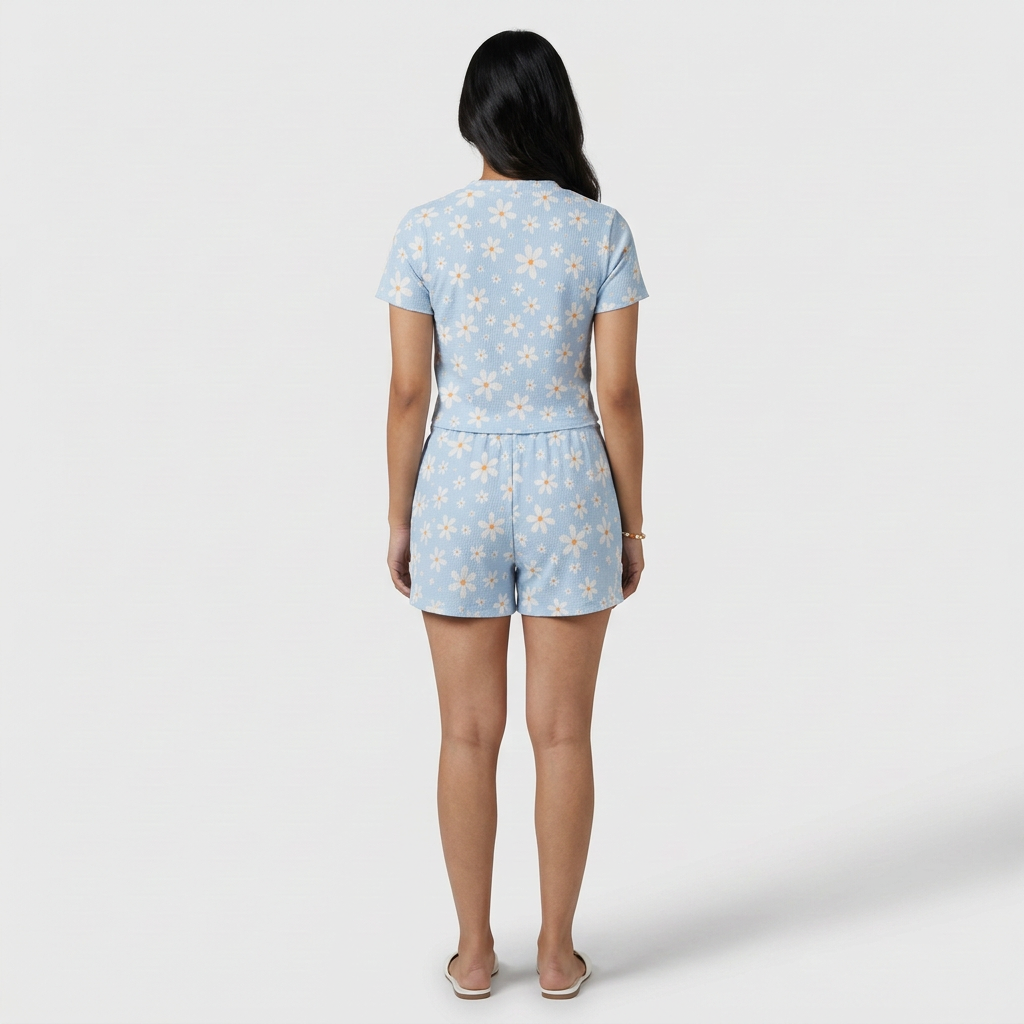 Printed Sleep Short Set