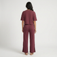 Regular Fit Solid T-Shirt with Pyjama Sleepwear Set
