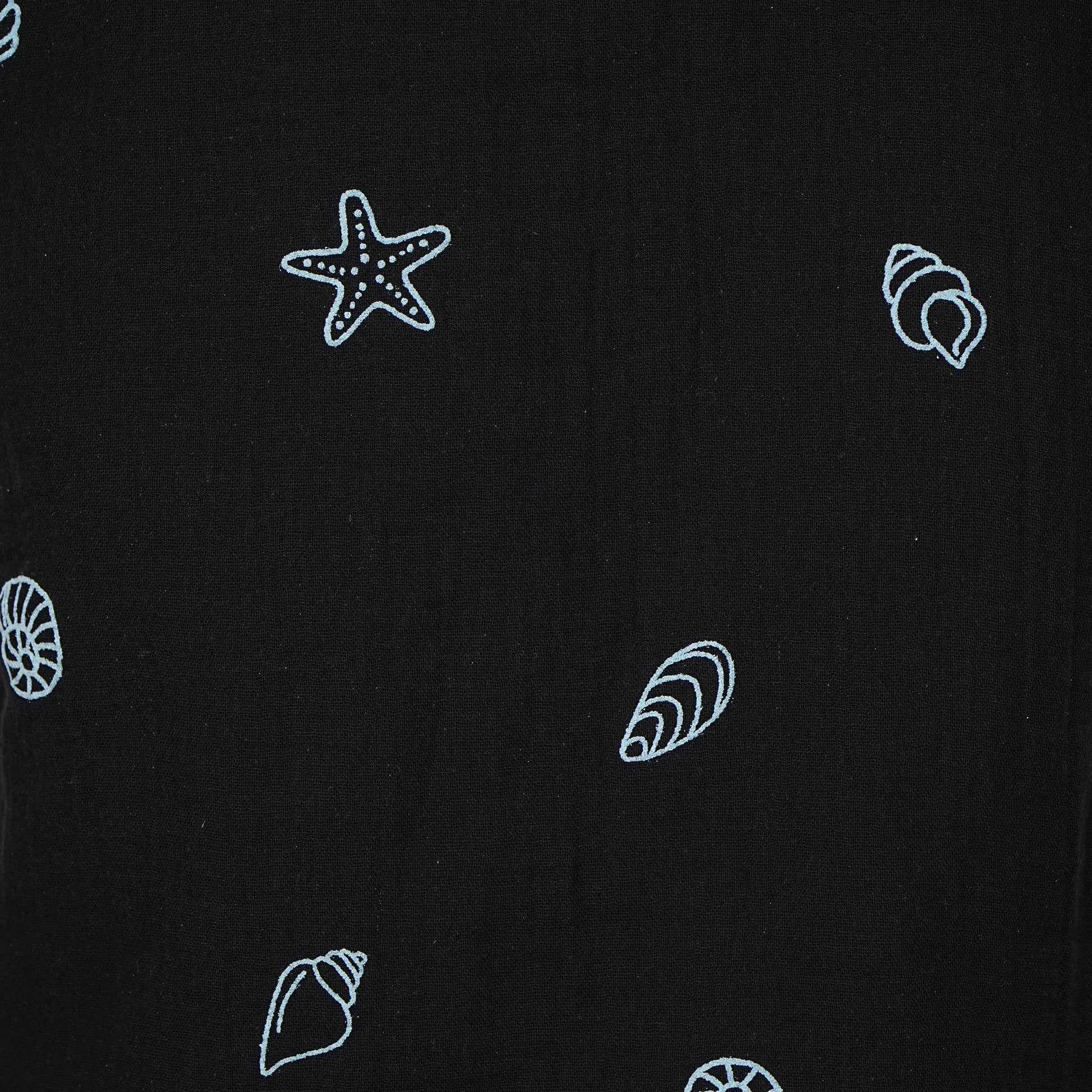 Cotton Embroiderd Shirt with Shorts Sleepwear Set