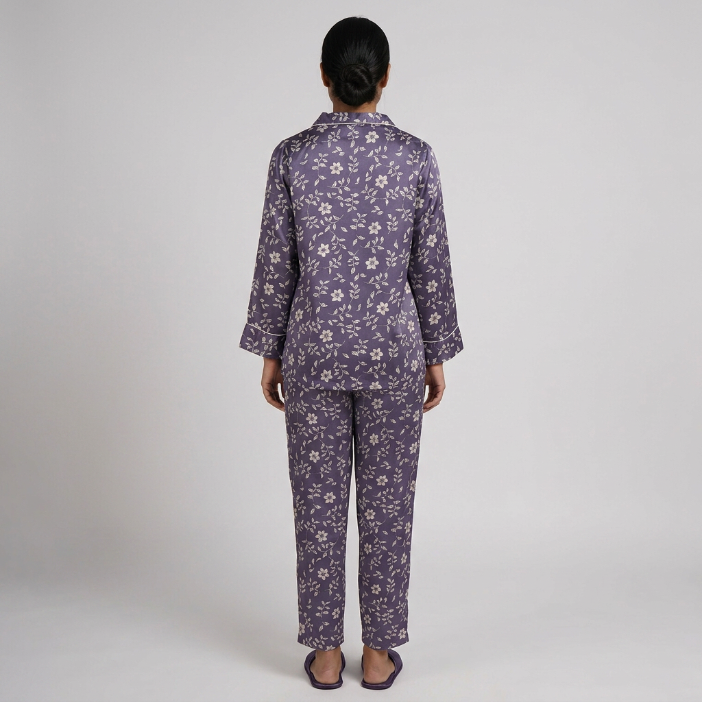 Printed Shirt with Pyjama Sleepwear Set