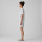 Printed Shirt with Shorts Sleepwear Set