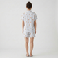 Printed Shirt with Shorts Sleepwear Set
