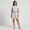 Checkered Top with Short Set