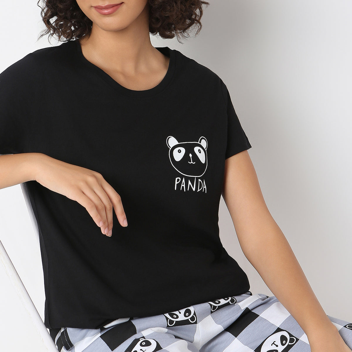 Regular Fit Printed Lounge T-Shirt