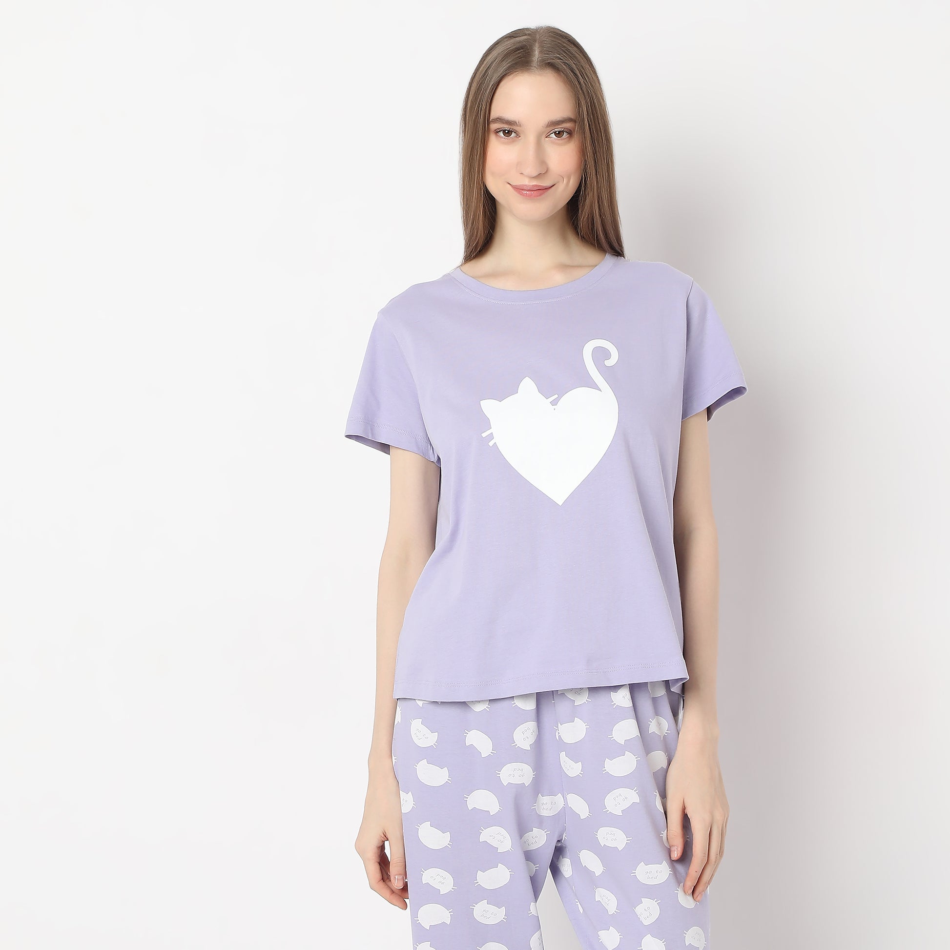 Animal Print Crew Neck T-Shirt