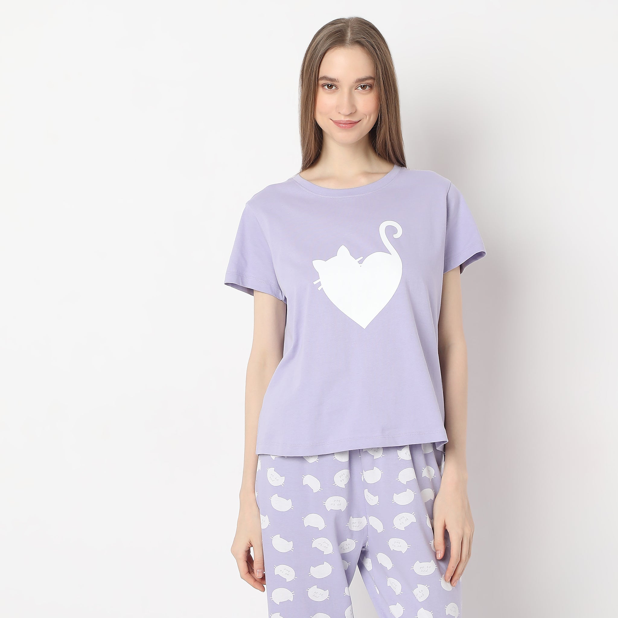 Animal Print Crew Neck T-Shirt