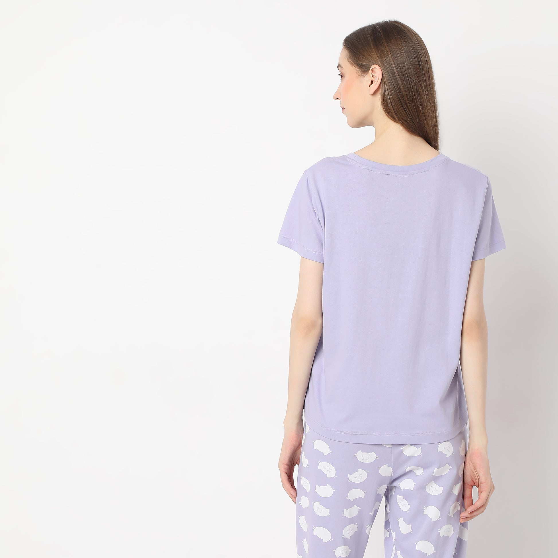 Animal Print Crew Neck T-Shirt