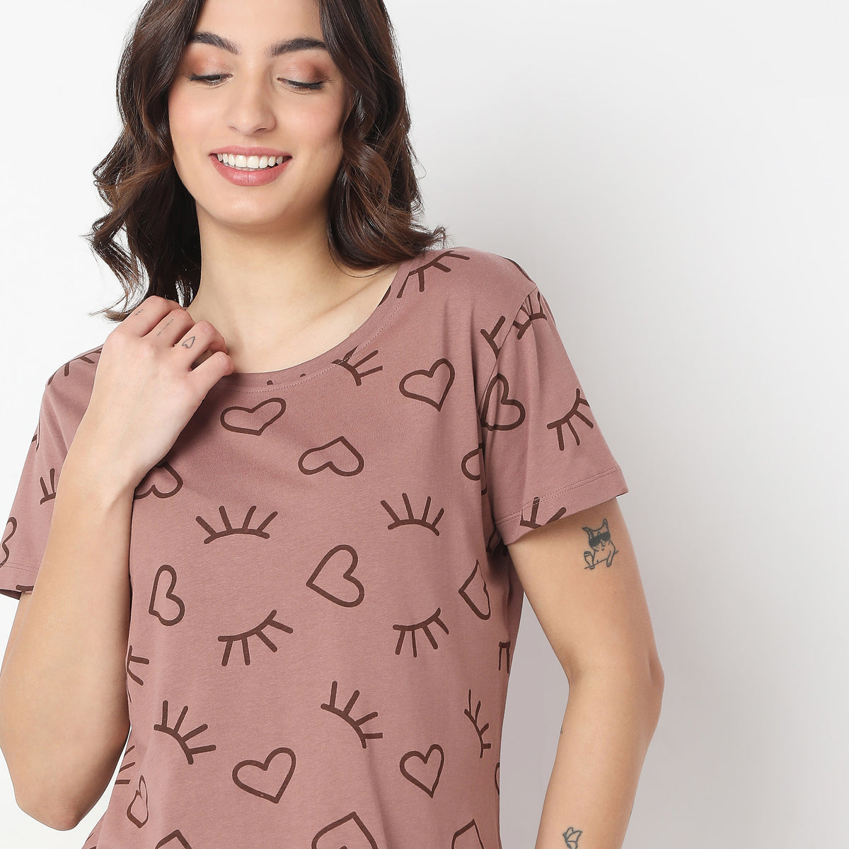 Regular Fit Printed Lounge T-Shirt