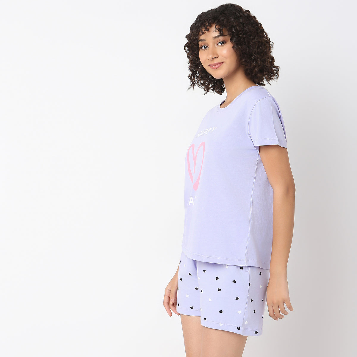 Regular Fit Printed Lounge T-Shirt