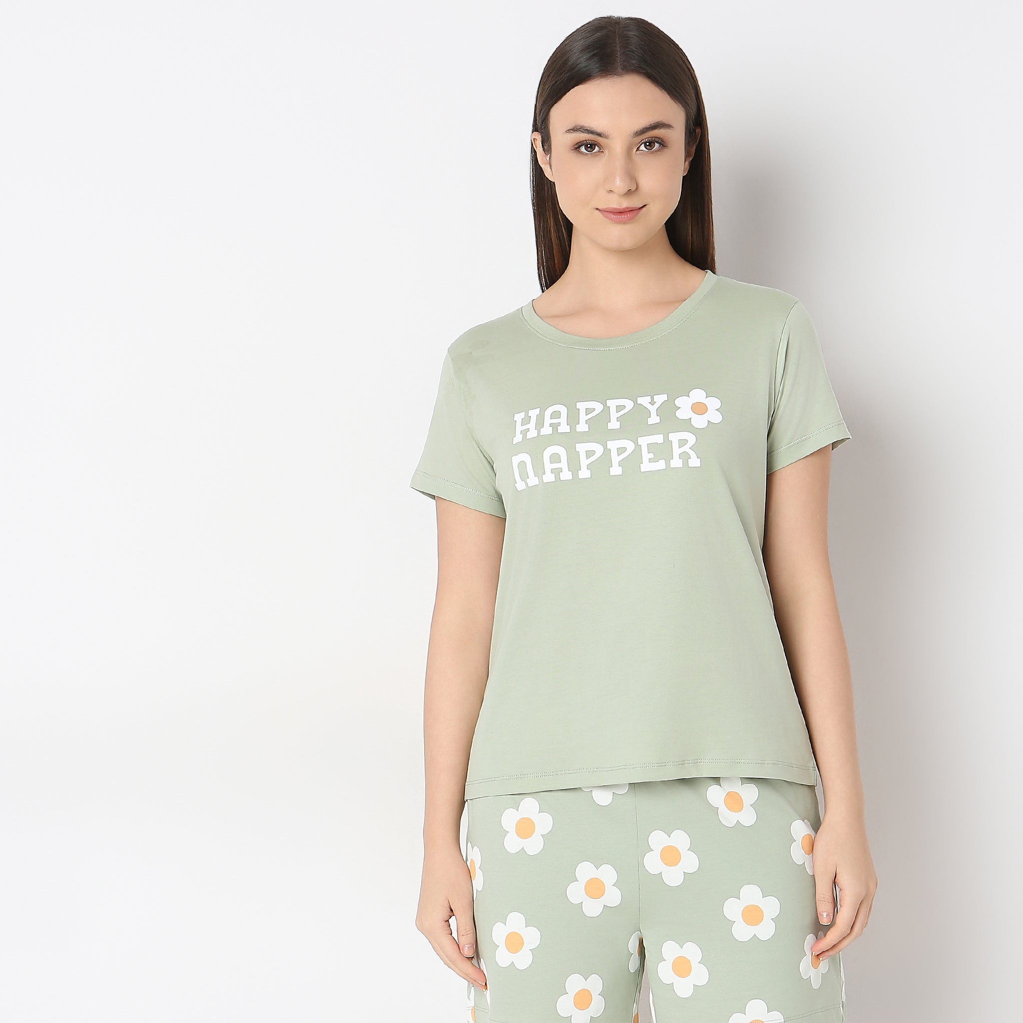 Regular Fit Printed Lounge T-Shirt