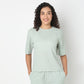 Solid Fashion Loungewear Top
