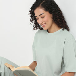 Solid Fashion Loungewear Top