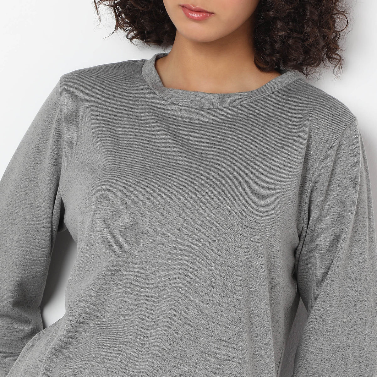 Boxy Fit Solid Lounge Top