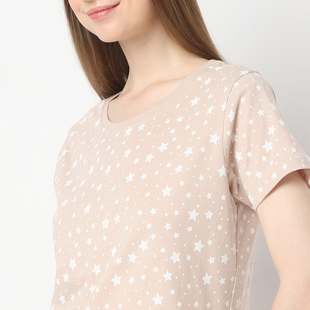 Regular Fit Star Print T-Shirt